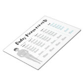 体測定トラッ男性へカー、4週間ゴール ノートパッド (アングル)