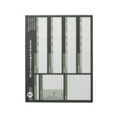 体狂気パーソナルトレーナートレーニングログメモ帳 ノートパッド (回転)