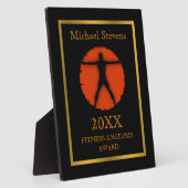 体狂気フィットネス解剖学Vitruvian男性プラーク フォトプラーク (側面)