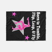 (体生まれ操を)跳ね飛ばす フリースブランケット (正面(横))