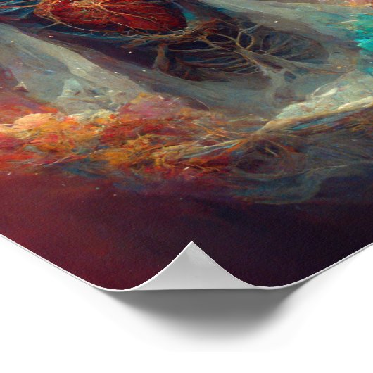 体登り暗黒ファンタジーSFアート ポスター (角)