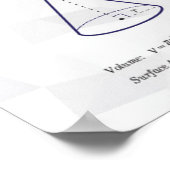 体積と表面積 – 数学ポスター ポスター (角)