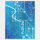 体積の式 フリースブランケット (正面)