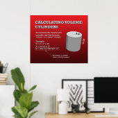 体積の計算：円柱*更新* ポスター (ホームオフィス)