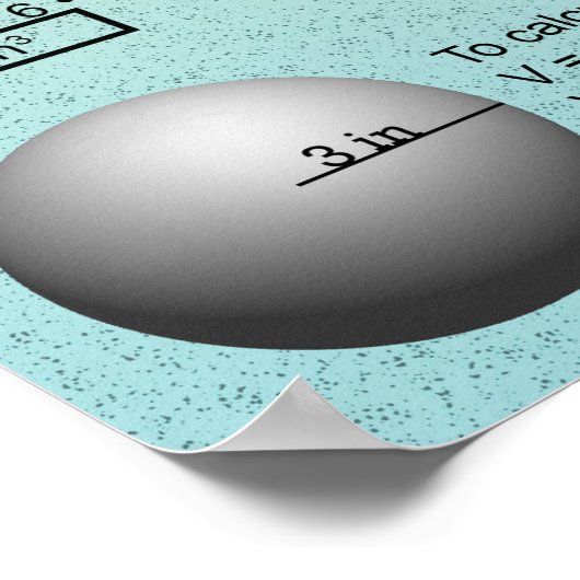 体積を計算する ポスター (角)