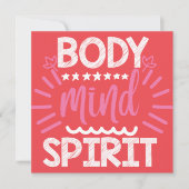 体精神 招待状 (正面)