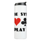 体系的な橋遊の四カードのスーツのアドバイス タンブラー (回転左)