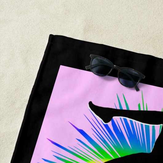 体素晴らし操少女パーソナライズされたビーチタオル ビーチタオル (インサイチュ)