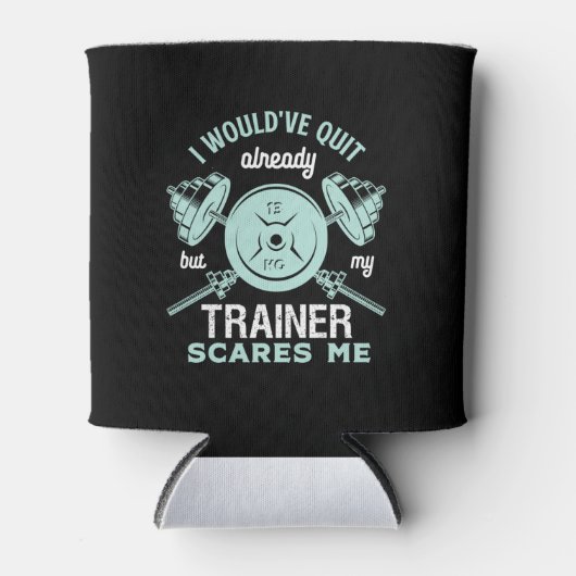 体育おもしろい動機フィットネス訓練とトレーニング 缶クーラー (正面)