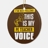 体育おもしろい学教えのPEの引用文 セラミックオーナメント (左)