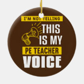 体育おもしろい学教えのPEの引用文 セラミックオーナメント (裏面)