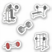 体育のウエイトコレクション シール (正面)