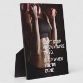 体育のモチベーションストップ-あなたは完了した場合 – 女性 フォトプラーク (側面)
