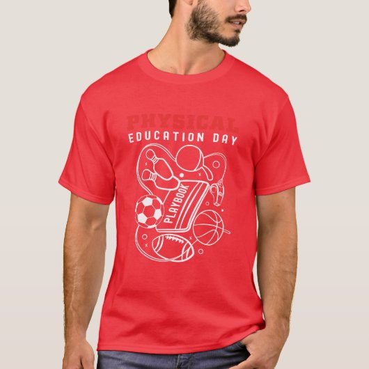 体育の先生のためのグッズ スポーツ Tシャツ (正面)