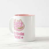 体育の先生のギフト(世界のベスト) ツートーンマグカップ (正面左)