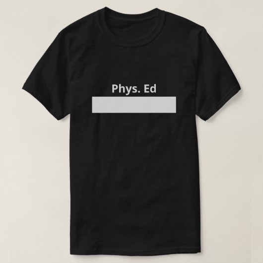 体育の授業 体操服 学校 Tシャツ (デザイン正面)