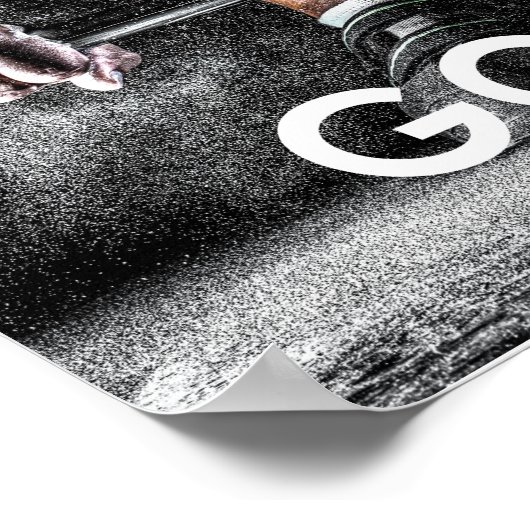 体育の重量訓練フィットネスポスやる気を起こさせるター ポスター (角)