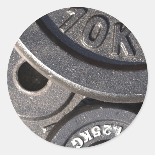 体育の重量 ラウンドシール (正面)