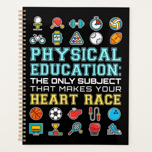 体育ハートレースPE先生 プランナー手帳 (正面)