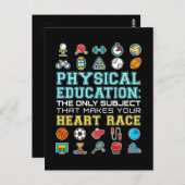 体育ハートレースPE先生 ポストカード (正面/裏面)