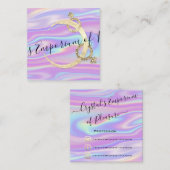 体育ホログラフソーシャルジェンダーロゴ スクエア名刺 (正面/裏面)