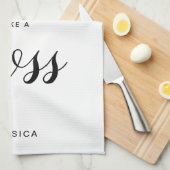 体育モダン健康な料理の食事のボスのような準備 キッチンタオル (四つ折り)