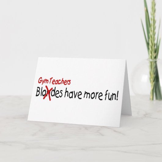 体育先生のおもしろい サンキューカード (正面)