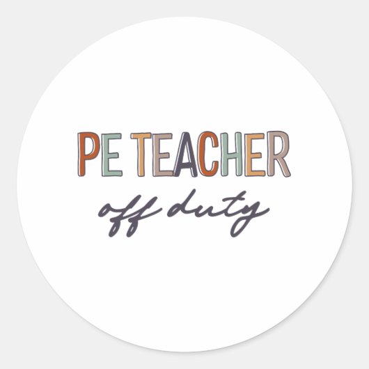 体育先生勤務時間外Sc最終日 ラウンドシール (正面)