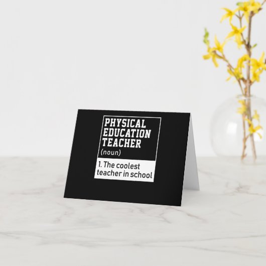 体育先生定義 カード (黄色い花)