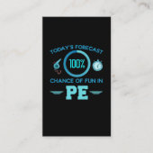 体育先生教育者ユーモア 名刺 (正面)