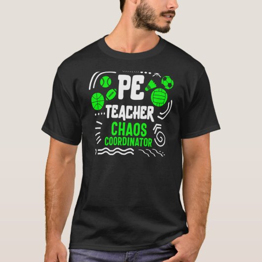 体育先生P EカオスコーディネーターG Tシャツ (正面)