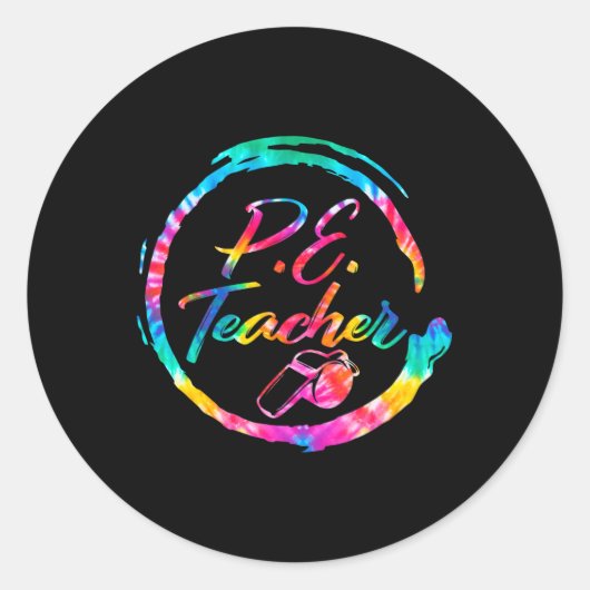 体育先生Pe分隊をScに戻す ラウンドシール (正面)