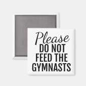 体育専門家に磁石を食べ物を与えないで下さい マグネット (正面/裏面)