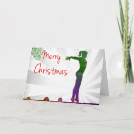 体育専門家のクリスマスカード シーズンカード