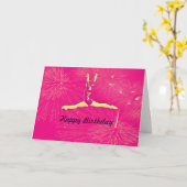 体育専門家のハッピーバースデーカード カード (黄色い花)