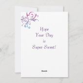 体育専門家のバレンタインデーカード シーズンカード (裏面)