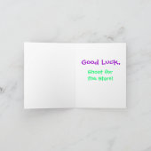 体育専門家の幸運のメッセージカード カード (内部)