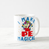 体育教師ユニコーン 私は体育を魔法にする ジムコーチ コーヒーマグカップ (正面右)