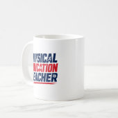 体育教師感謝ギフト コーヒーマグカップ (正面左)