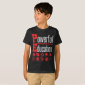 体育教師 ジム 体育 学校 モチベーション Tシャツ (正面フル)