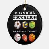 体育最高の日の物理教育 セラミックオーナメント (左)