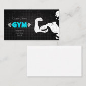 体育館およびフィットネスのデザイン 名刺 (正面/裏面)