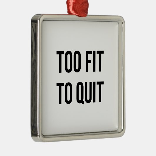 体育館のやる気を起こさせるな引用文は余りに白黒に合いました メタルオーナメント (右)