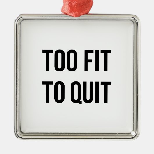 体育館のやる気を起こさせるな引用文は余りに白黒に合いました メタルオーナメント (正面)