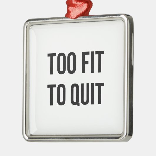 体育館のやる気を起こさせるな引用文は余りに白黒に合いました メタルオーナメント (左)