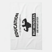 体育館のフィットネスのデザイン キッチンタオル (縦)