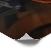 体育館のボクサー犬の練習箱ヴィンテージ ポスター (角)