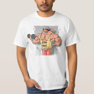 体育館のラットのポンプ鉄のワイシャツ Tシャツ