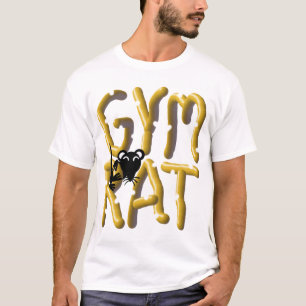 体育館のラットの重量挙げのTシャツ Tシャツ