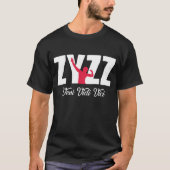 体育館の人ZYZZの体育館のタンクトップの縦桁ボディービルをやるV Tシャツ (正面)